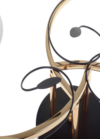 Люстра на 3 плафона черная LK-713S/3 E27 BK+FG Brille (220133432)