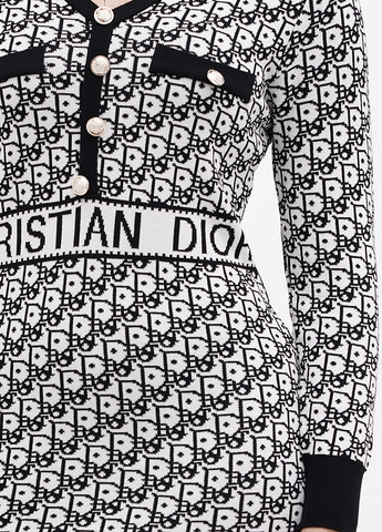 Чорно-білий кежуал сукня силуетна Rosa Shock з написами