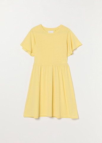 Світло-жовтий кежуал сукня сукня-футболка Lefties однотонна