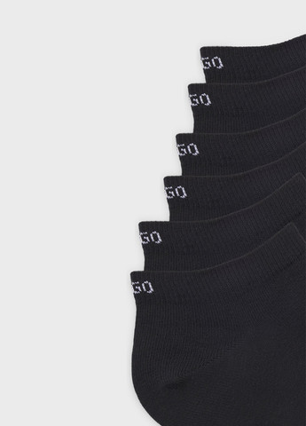 Чёрные носки (6 пар) Hugo Boss логотипы (370300200)