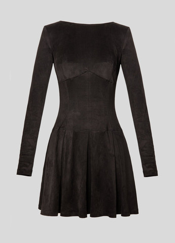 Чорна кежуал, вечірня сукня кльош Gepur однотонна