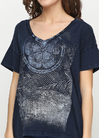 Темно-синяя летняя футболка Ralph Lauren