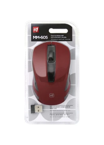Мишка MM-605 Red (52605) Defender (252634016)