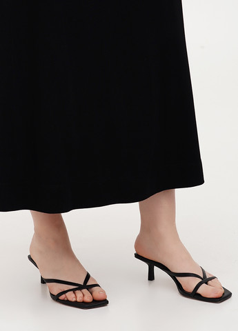 Черная кэжуал однотонная юбка EDC