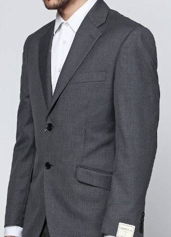 Пиджак Howick с длинным рукавом однотонный грифельно-серый деловой