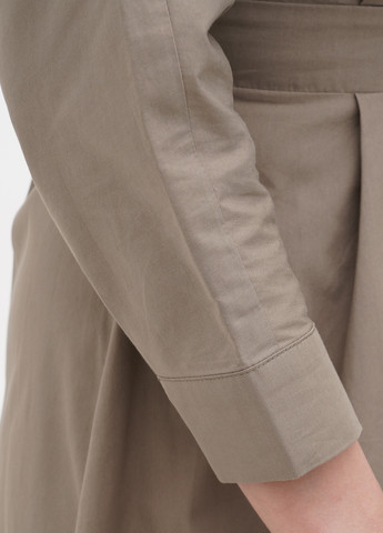 Сіро-зелена кежуал сукня Sassofono Club однотонна