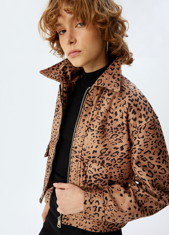 Світло-коричнева демісезонна куртка KOTON