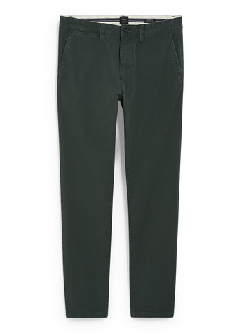 Зеленые кэжуал демисезонные чиносы брюки C&A