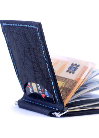Дизайнерський зажим для грошей Fern з відділеннями для карток – Темно-синій (n110203-2) Anchor Stuff as (241801898)