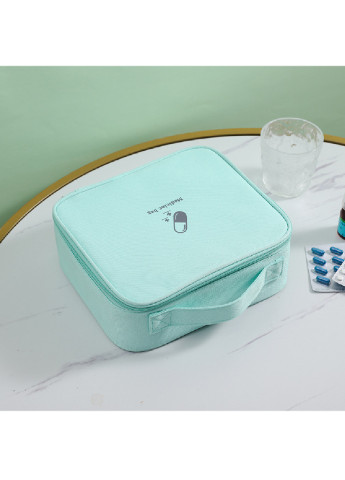 Аптечка сумка органайзер для медикаментов для путешествий для дома 25х22х9 см (473265-Prob) Голубая Unbranded (254235555)
