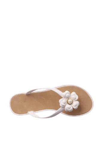 Белые шлепанцы DF-Shoes