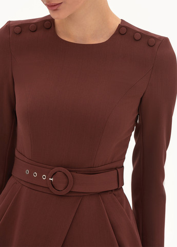 Темно-бежева кежуал сукня футляр BGL однотонна