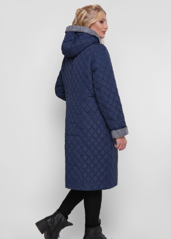 Синя демісезонна подовжена куртка Welltre