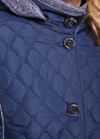 Синя демісезонна подовжена куртка Welltre