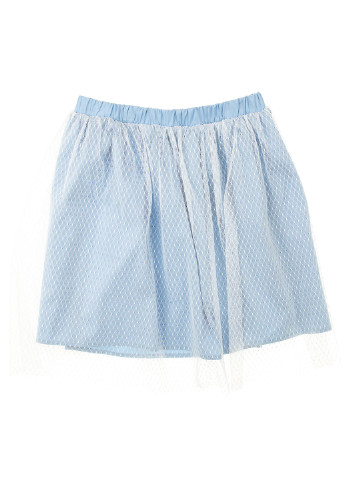 Голубая кэжуал однотонная юбка Kids Couture мини