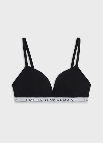 Чорний демісезонний комплект (бюстгальтер, трусики) Emporio Armani