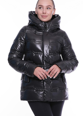 Черная зимняя куртка Rolana