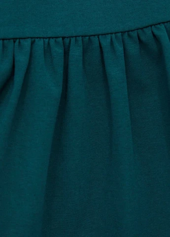 Зеленое кэжуал платье а-силуэт Zara однотонное