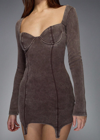 Кавова кежуал сукня футляр SHEIN варенка