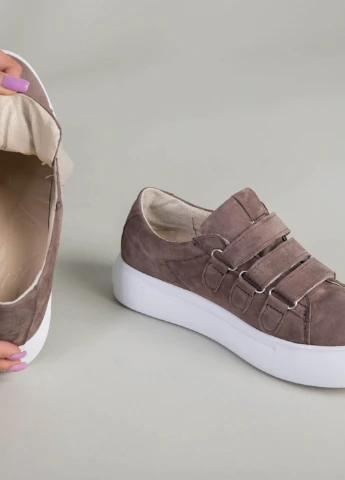 Темно-бежеві кеди shoesband Brand