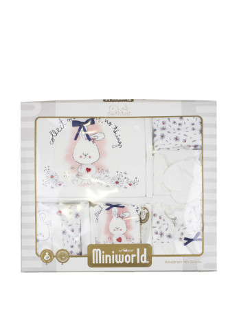 Білий демісезонний комплект для новонароджених Miniworld