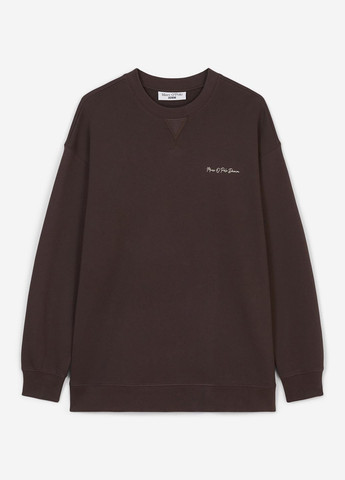 Темно-коричневый свитшот Marc O'Polo надпись без декора (363353858)