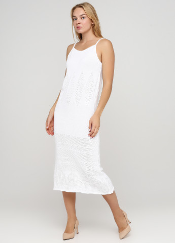 Белое кэжуал платье платье-майка Only Women однотонное