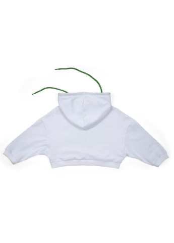 Кофта с капюшоном укороченная (4134-140G-white) A-yugi (251313394)