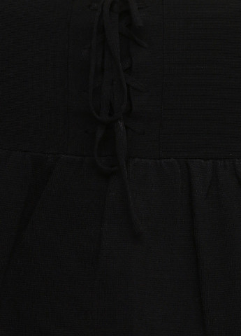 Черная кэжуал однотонная юбка Zara клешированная