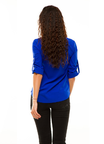 Синяя демисезонная блуза Lady Style