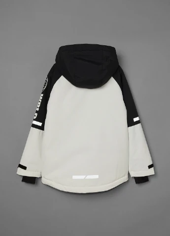 Белая зимняя куртка лижная H&M