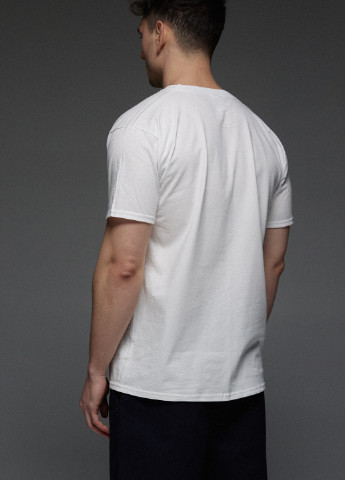 Біла футболка чоловіча з коротким рукавом Aspirine