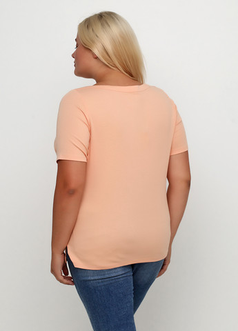 Персиковая летняя футболка Talbots