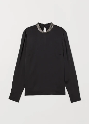 Чёрная блуза H&M