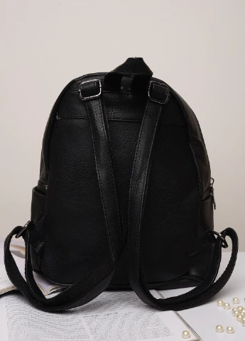 Рюкзак женский черный с голубыми пайетками Let's Shop (254400057)