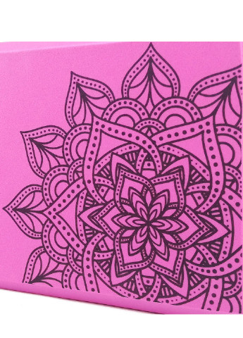 Йога блок EVA-Props розовый с узором (EF-YBMP) (кирпич-кубик-пропс для йоги, фитнеса и стретчинга) EasyFit (236530214)