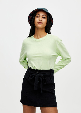 Черная кэжуал однотонная юбка Pull & Bear