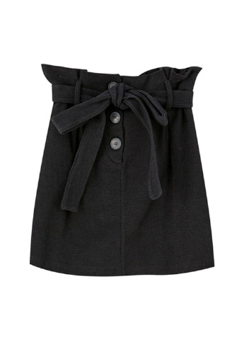 Черная кэжуал однотонная юбка Pull & Bear