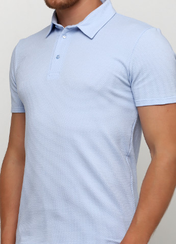 Светло-голубой футболка-поло для мужчин VD One однотонная