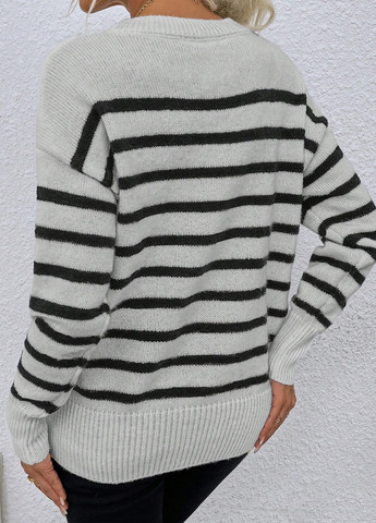 Чорно-білий демісезонний джемпер джемпер SHEIN