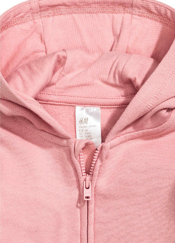Толстовка H&M худи розовая кэжуал