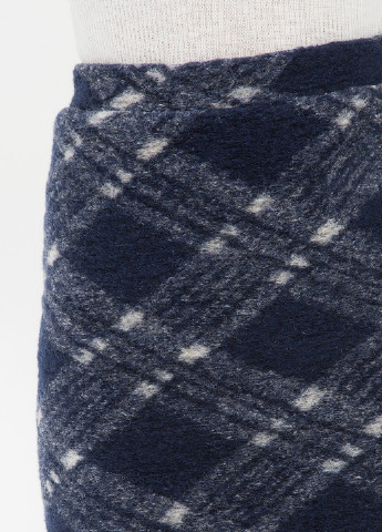 Темно-синяя кэжуал в клетку юбка KOTON карандаш