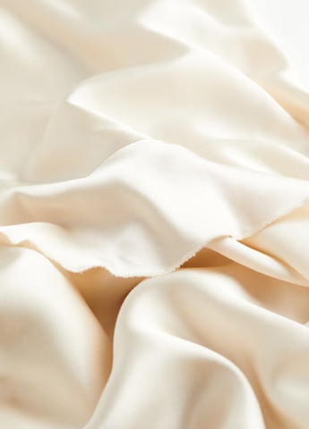 Кремова коктейльна, вечірня, кежуал сукня сукня-комбінація H&M однотонна