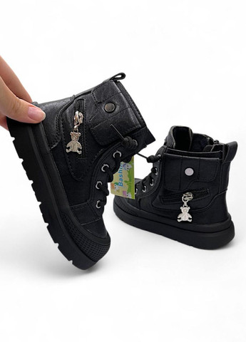 Черные кэжуал осенние ботинки Башили