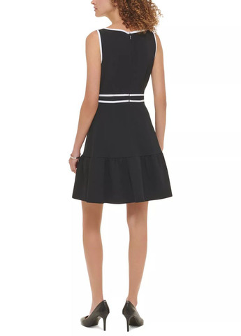 Черное кэжуал платье Karl Lagerfeld однотонное