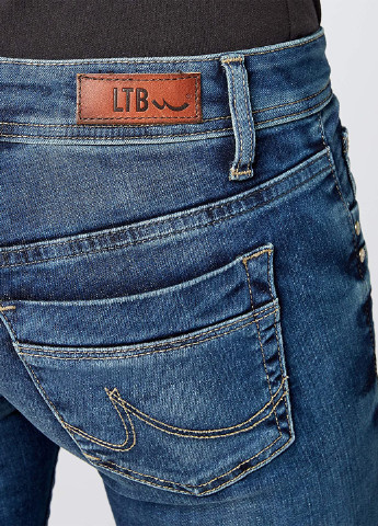 Джинси LTB однотонні темно-сині джинсові бавовна