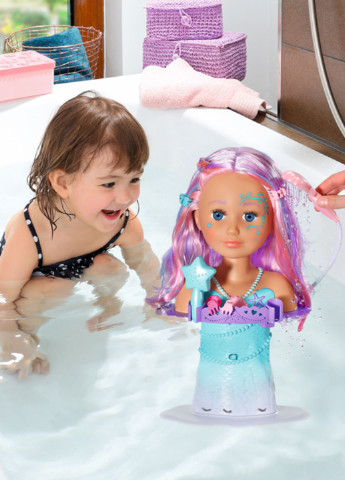 Кукла-манекен с автоматическим душем - СЕСТРИЧКА-РУСАЛОЧКА (на присоске, с аксессуарами) BABY born (247385233)