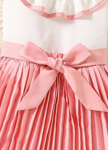 Розовый летний костюм (топ, юбка) SHEIN