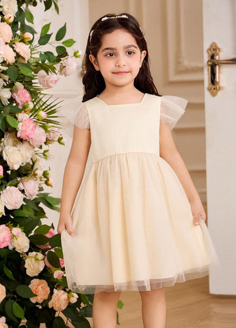 Кремовое платье SHEIN (347152634)