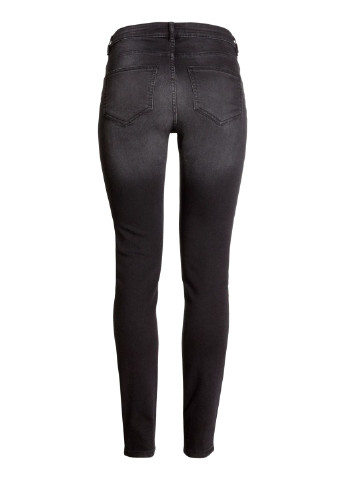 Джинси H&M завужені чорні джинсові бавовна